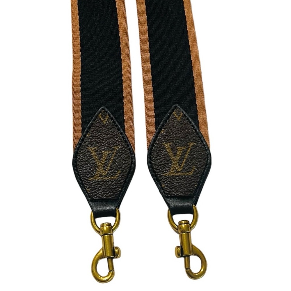 Louis Vuitton Artisan Strap.  Cotton canvas strap. Upcycled LV end pieces.
